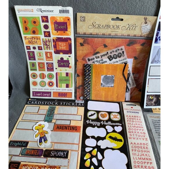 Halloween Scrapbook Stickers & Kits Bundle - Assorted Designs & Sizes - Picture 2 of 13